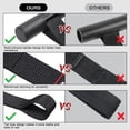 thumbnail image 2 of 2 PCS Kayak Tie Down Straps with Reflective Stripe & 2 PCS Quick Hood Loops, Rope Tie Down Ratchet Straps Canoe Bow and Stern Rope Hanger Kayak and Canoe Accessories, Black, 2 of 8