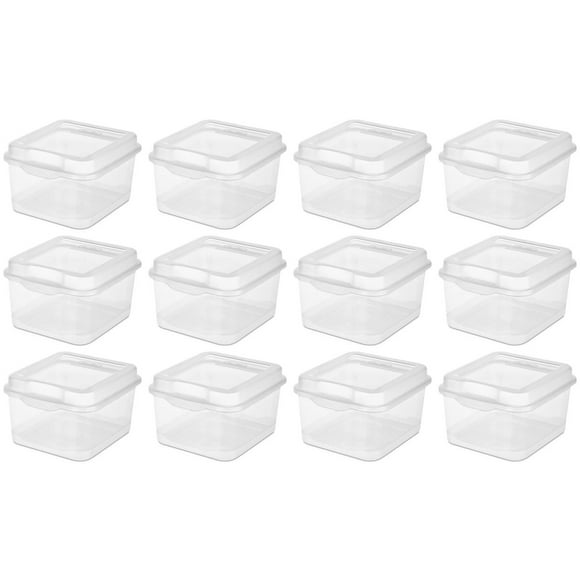 Sterilite Boîte de Rangement en Plastique avec Couvercle à Loquet (12 Pack)
