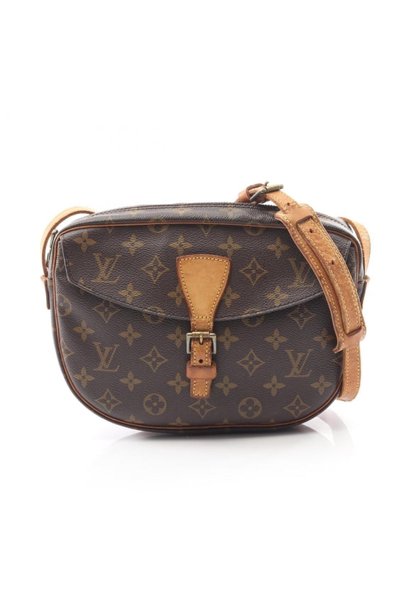 Pre-Owned Louis Vuitton Jone Fille MM Shoulder Bag, Leather Monogram, Women's, Brown,... (Fair)