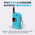 thumbnail image 4 of BACtrack Keychain Breathalyzer (Blue) | Ultra-Portable Pocket Keyring Alcohol Tester for Personal Use, 4 of 7