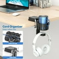 thumbnail image 4 of KDD Desk Cup Holder with Headphone Hanger, Rotatable Headphone Holder & Cord Organizer, Cup Holder Universal Suitable for Home, Office, 4 of 9