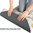 thumbnail image 3 of 74x26 Inch Yoga Towel, Sweat Absorbent Non-Slip Mat for Hot Yoga, Pilates & Fitness,Macaroni Square Noodle White Simple Pattern, 3 of 5