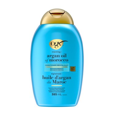 OGX Renewing + Argan Oil of Morocco Conditioner, Repair Conditioner & Argan Oil Helps Strengthen & Repair Dry, Damaged Hair, Paraben-Free, Sulfate-Free Surfactants