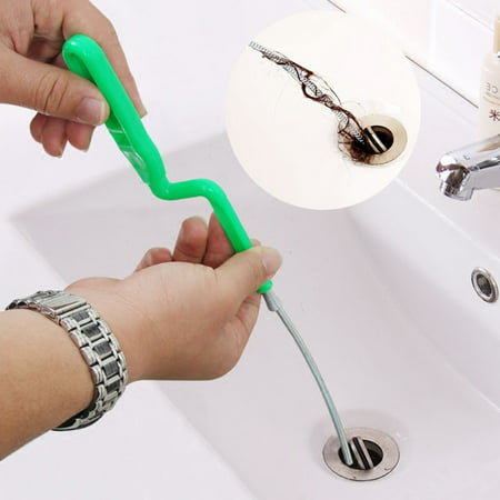 Peroptimist Flexible Bathtub Drain Snake, Stainless Steel Sewer Hair Catcher Pipe Dredger Drainage Cleaner Drain Clog Remover Tool for Bathrooms Toilets