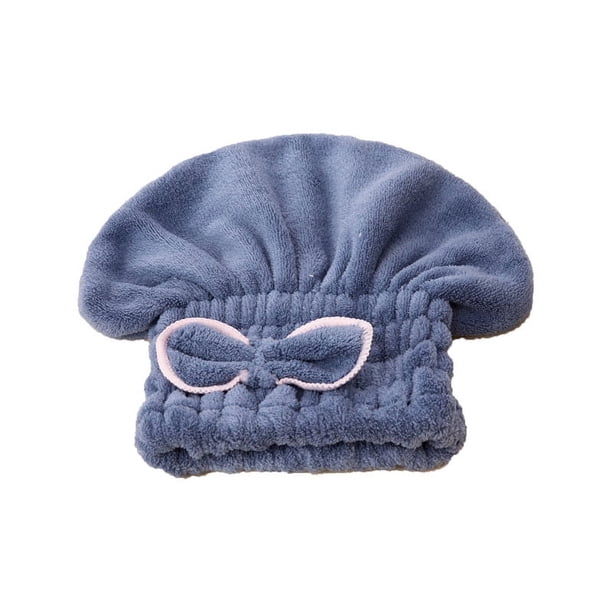 2 gorros de microfibra para secar el cabello, suaves, ultra absorbentes, de secado rápido, turbante para el cabello, toallas, gorro de ducha para niñas y mujeres