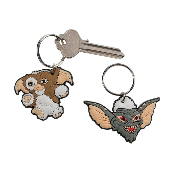 1 1/4" - 1 1/2" Gremlins Multicolor Rubber Keychains – 12 Pieces