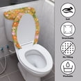 thumbnail image 3 of HELLHERO Daisy Pattern Toilet Dust Cover Set & 2 Pieces Toilet Lid Dust Cover Set & Universal for Toilet, 3 of 8