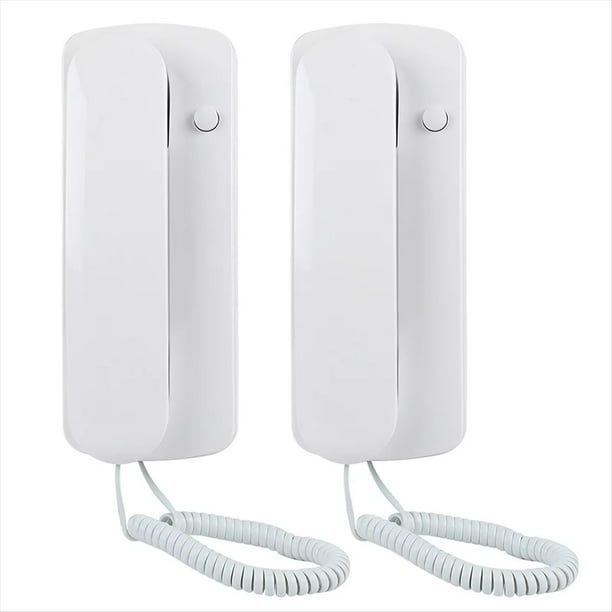 Walkie Talkie con Audio, Walkie Talkie No Visual, Intercomunicador Bidireccional con Cable, Audio, Casa, Oficina, No Visual