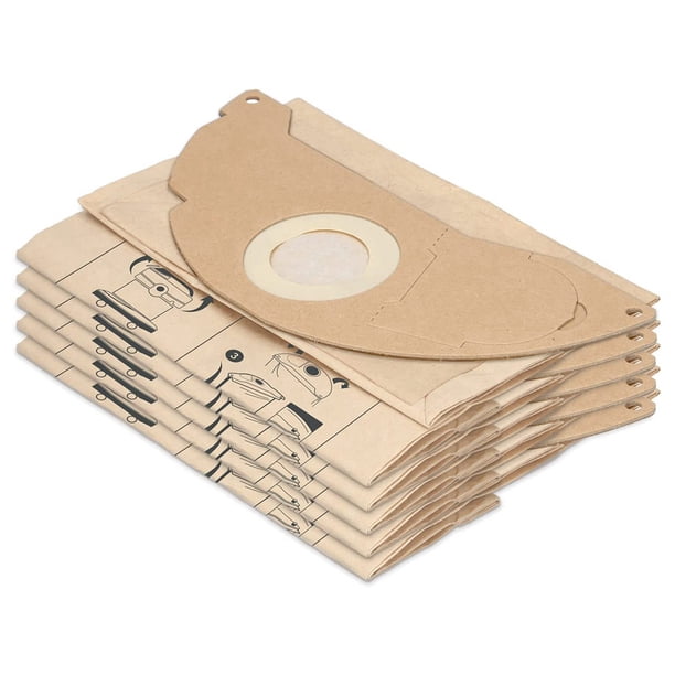 Paquete de 10 Bolsas de Aspiradora Compatibles para WD2, MV2, Reemplaza una 6.904-322.0