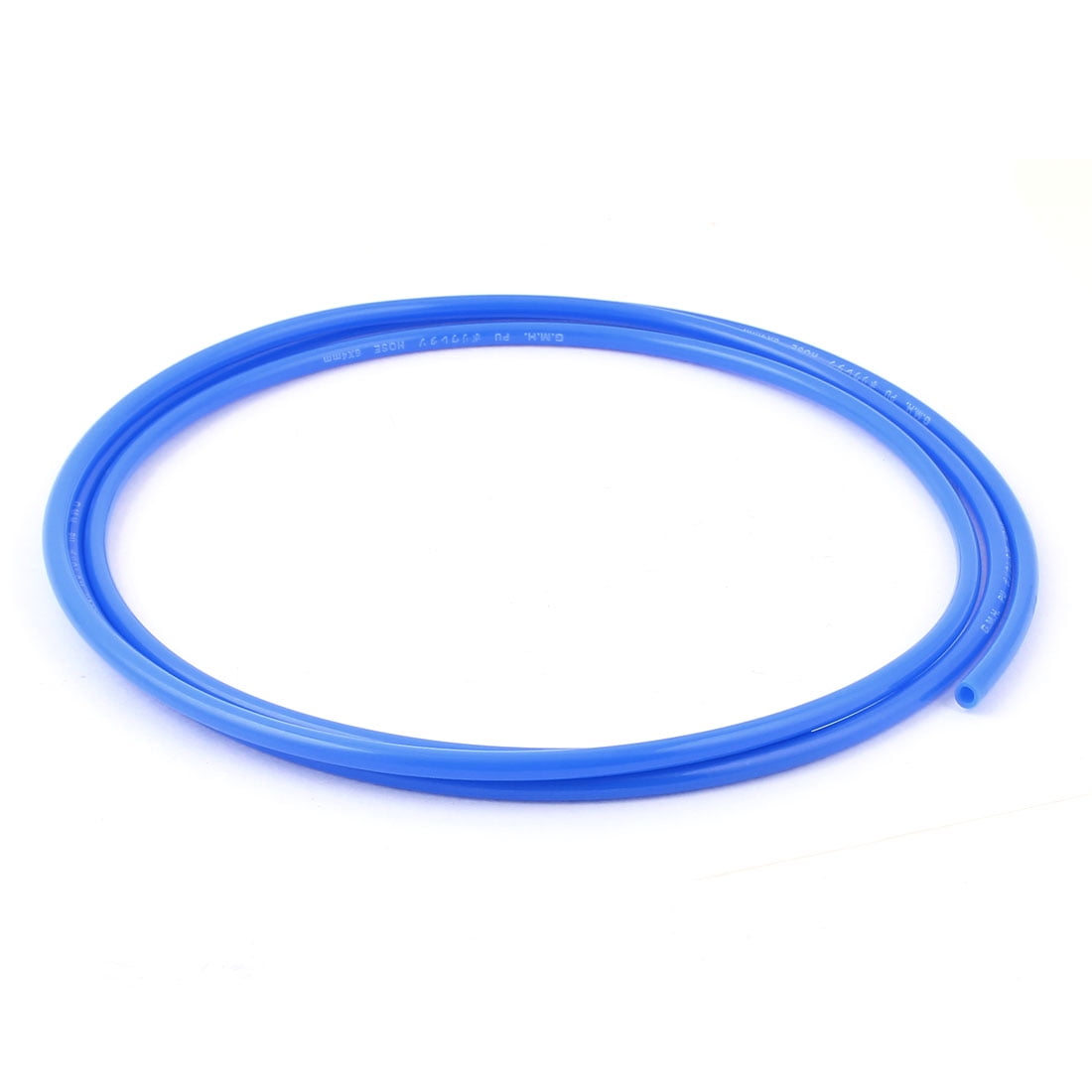 PU Plastic Rigid Tube - 5mm ID, 8mm OD, 1000mm Length, Blue Round Tubing For Air, Water & DIY Projects