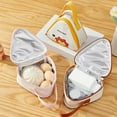 thumbnail image 5 of Cartoon Triangle Rice Ball Lunch Bag Cute Thermal Lunch Bag Portable Insulated Picnic Bag Reusable Lunch Box for Travel Picnic, 5 of 7