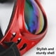 thumbnail image 2 of Greeniant Gafas para perros Gafas de sol plegables para perros Gafas de sol plegables con protección para perros Gafas Lentes con correa ajustable Ropa para mascotas Rojo Greeniant YJ0884-06, 2 of 6