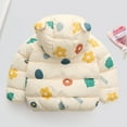 thumbnail image 2 of Happy Cherry Baby Toddler Boy Girl Winter Jacket Printed Down Puffer Coat Windproof Outwear with Ear Hood, 2 of 6