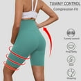 thumbnail image 2 of DDLUYY Women's Plus Size Butterluxe Tummy Control High Waist Yoga Shorts Workout Athletic Biker Shorts with Pockets 3-Pack, 2 of 6
