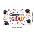 thumbnail image 3 of Graduation Party Supplies Congrats Grad Banner Backdrop Background with Balloons and Confetti Decorations for Graduation Ceremony Celebration Classroom Event, 3 of 4