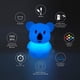 thumbnail image 3 of Luz de noche infantil Koala, lámpara de noche de silicona / Luces LED / Lámpara para habitación de bebé / Lámpara para cama infantil / Brillo y color ajustables, controles táctiles y control remoto -, 3 of 5