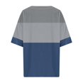 thumbnail image 3 of fatyb Summer Tops for Women V Neck Button T Shirts Short Sleeve Casual Loose Womens Blouses Tee, 3 of 5