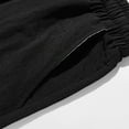 thumbnail image 5 of Men Shorts Fashion Sports Multi-Pockets Casual Summer Solid Elastic Waistband Short Pants Chores Para Hombre Black L, 5 of 7