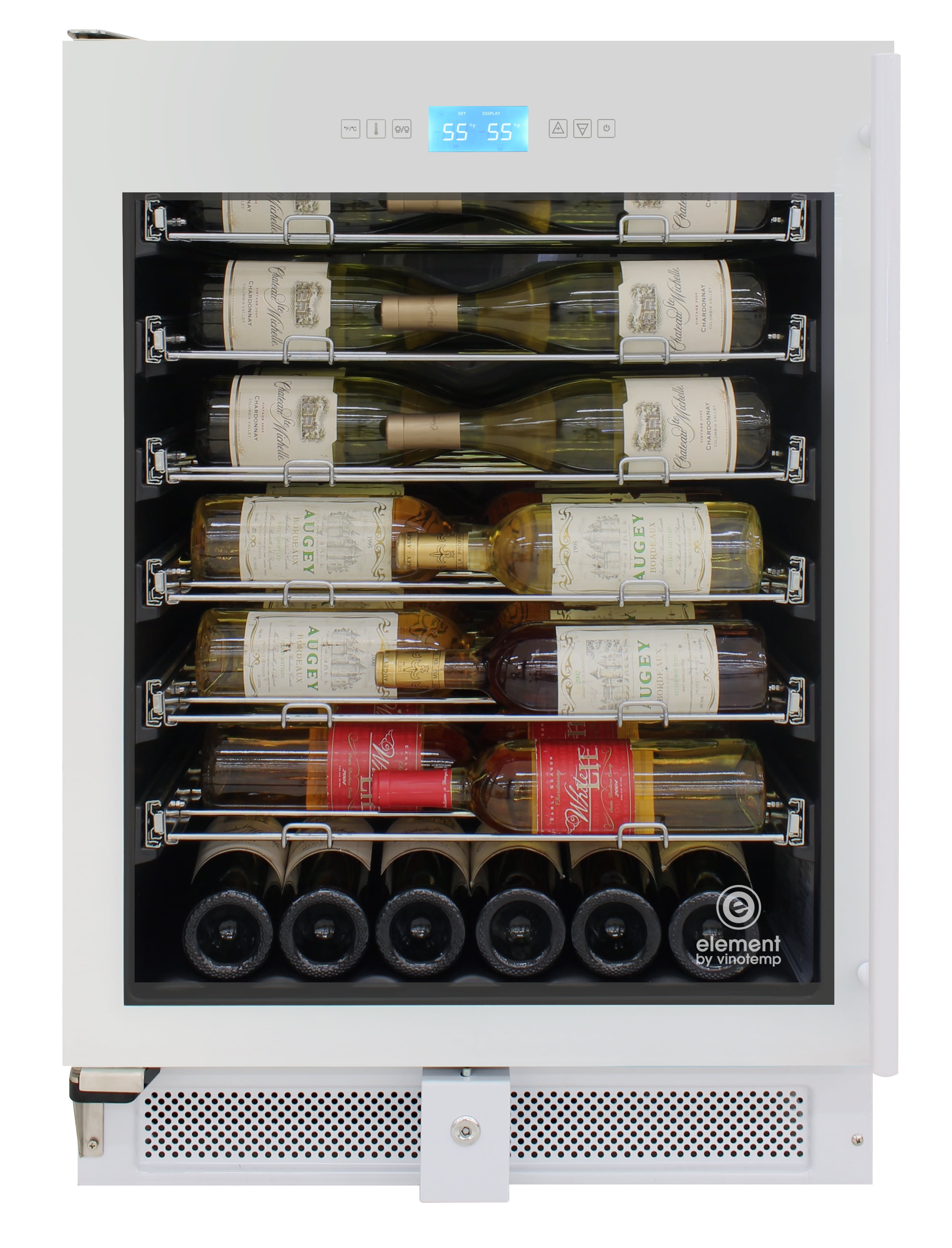 41Bottle SingleZone Wine Cooler (White) Left Hinge