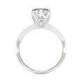 thumbnail image 3 of Charles & Colvard 14K White Gold Moissanite 9x7mm Radiant Engagement Ring-Size 7 2.70ct DEW, 3 of 10