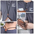 thumbnail image 3 of 1 piece of Braided Mobile Phone Lanyard, Long Lleather Camera Bus Card Holder And Neck Strap, 3 of 9