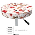 thumbnail image 4 of Gukieu Gingerbread Holiday Sweets Print Round Chair Cover, Dust-proof and Non-slip Bar Chair Protective Cover, Suitable for Bars, Restaurants, Offices-14 inch, 4 of 7