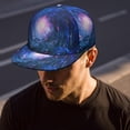 thumbnail image 6 of Colorful Galaxy Hat – Sun Moon Stars Design, Breathable Adjustable Snapback for Hip Hop Events, Street Fashion, 6 of 8