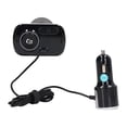 thumbnail image 2 of Transmisor FM Bluetooth para coche Llamadas manos libres multifuncionales Adaptador Bluetooth para coche QC3.0 de carga rápida, 2 of 10
