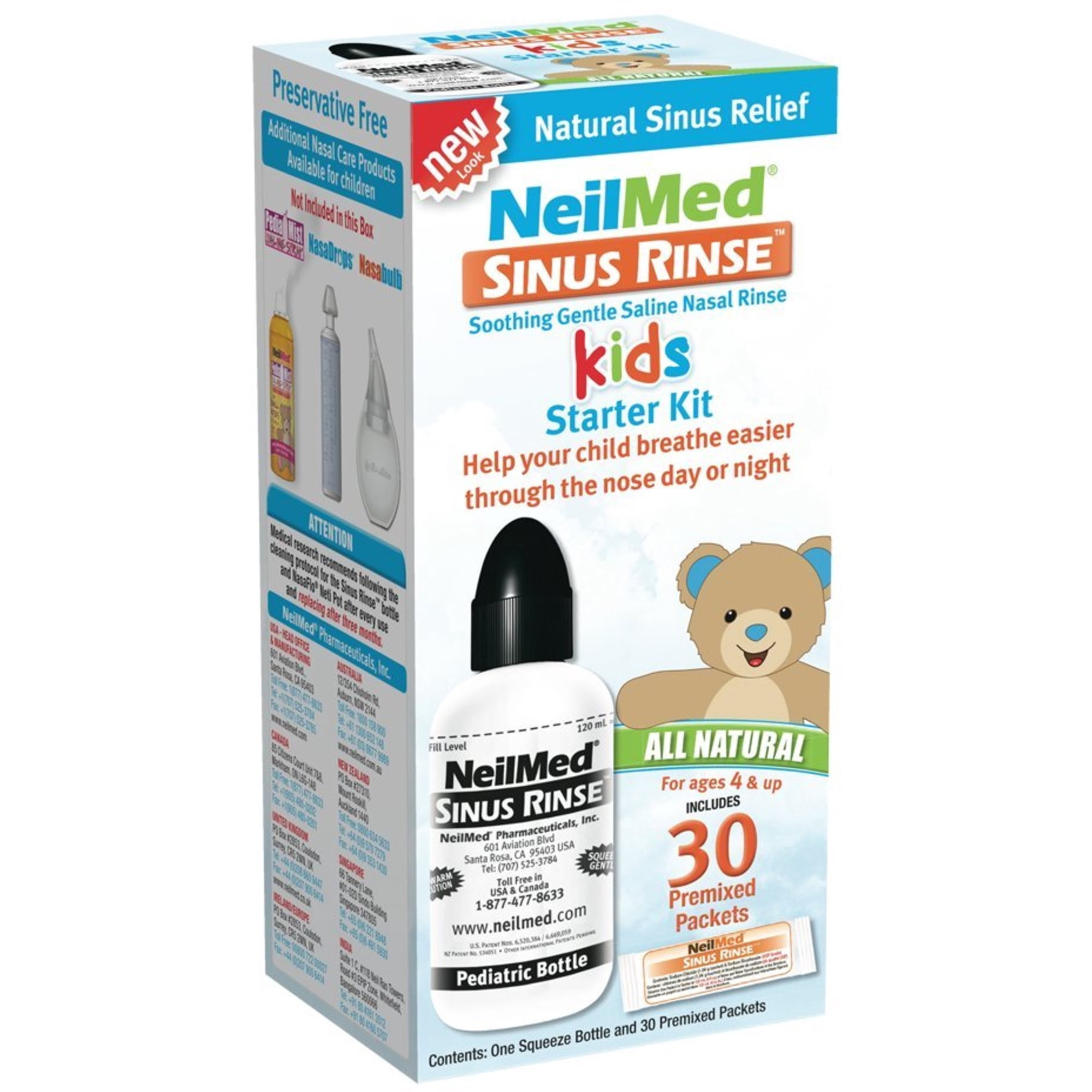 3 Pack - NeilMed Sinus Rinse Pediatric Starter Kit, 1 Each