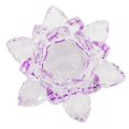 thumbnail image 2 of Pisapapeles artesanal de loto de cristal de cuarzo 100mm NikouMX decoración fiesta boda casa Púrpura, 2 of 8