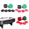 thumbnail image 2 of Home Standard Air Hockey Paddle and Pucks 94mm Table Hockey Pusher Set Goal Handle Paddle Replacement for Game Table Red, 2 of 4