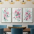 thumbnail image 2 of Posy Blooms I - Framed Premium Gallery Wrapped Canvas L Frame 3 Piece Set - Ready to Hang, 2 of 9