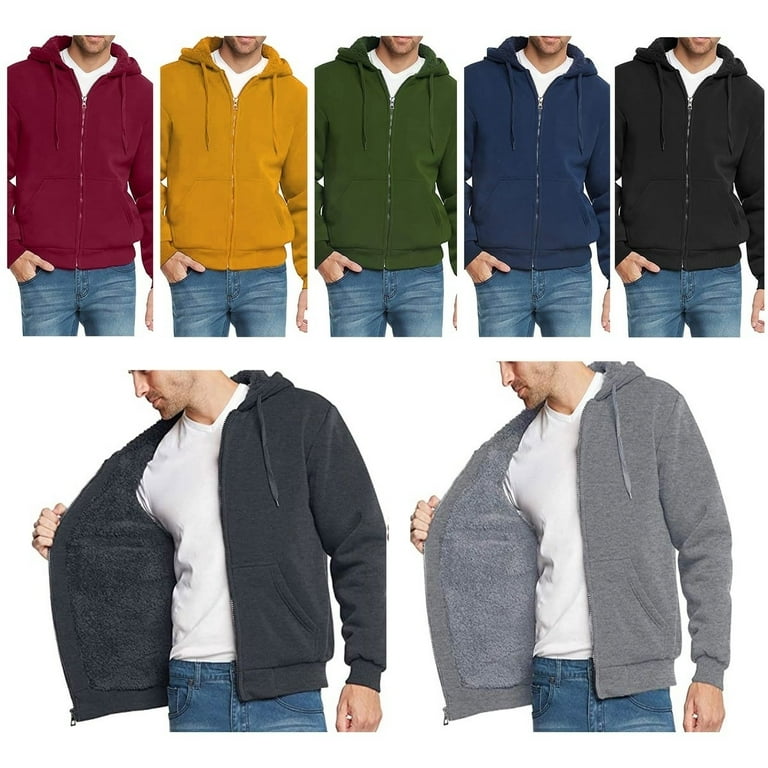 Big and tall online zip up sweaters