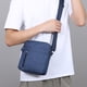 thumbnail image 4 of Bolsa de pecho bandolera de nylon cruzado | Correa ajustable en la cintura | Organizador compacto ligero | Compartimentos con cremallera múltiple | 21x20x5 cm | Opciones gris, negras, moradas azules, 4 of 6