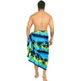 thumbnail image 2 of HAPPY BAY Men's Pareo Swim Trunk Vacation Sarong Beach Wrap One Size Navy, Beach Summer Vacation Party, 2 of 5