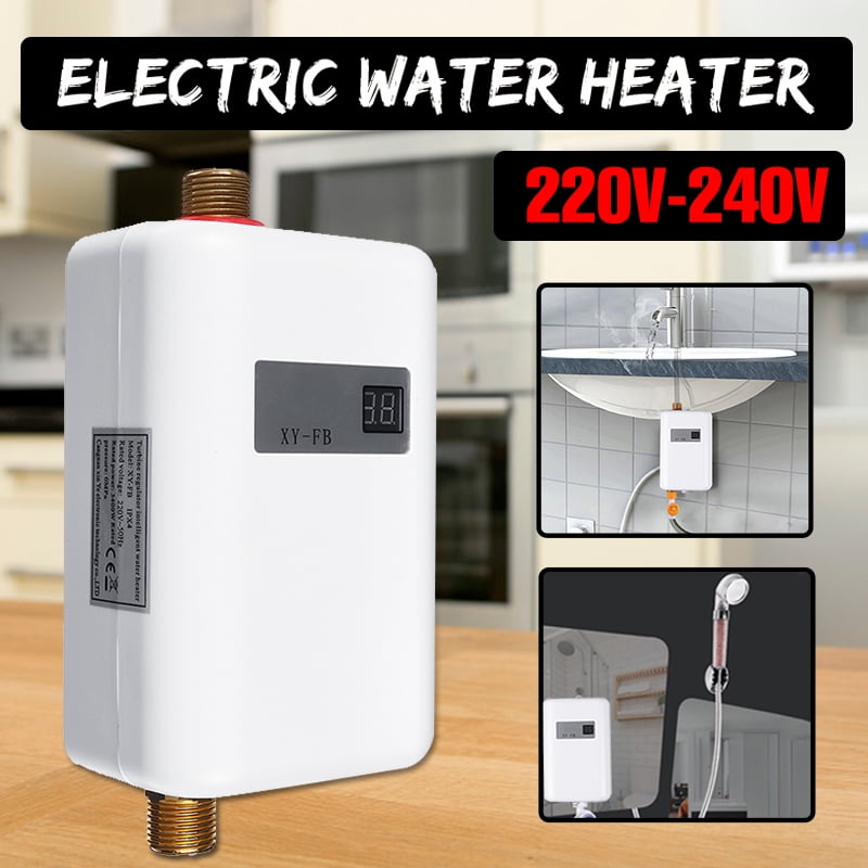 Portable Mini Electric Tankless Instant Shower Water Heater Heating