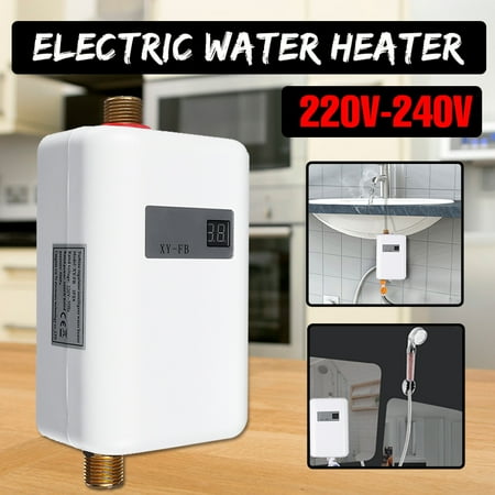 water heater portable mini bathroom tankless heating instant shower electric