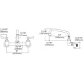 thumbnail image 2 of Elkay Lk940at14l2s 1.5 GPM Wall Mounted Double Lever Handle Utility Faucet - Chrome, 2 of 3