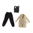 thumbnail image 3 of STARTIST 1/12 Female Action Figures Jacket Set Doll Clothing for 6 inch Action Figure Beige, 3 of 9