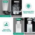 thumbnail image 3 of HEROBAI High Pressure Shower Head with Handheld, Water Saving Shower Head with Stop Button and 3 Modes, Detachable RV Shower Head with Hose and Self-Adhesive Bracket (Black), 3 of 7
