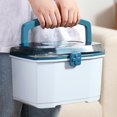thumbnail image 3 of MasteelfCA Portable Medicine Box Transparent First Aid Box Medication Storage Organizer, 3 of 7