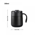 thumbnail image 5 of Stainless Steel Coffee Mug Insulated Coffee Mug with Lid and Handle Double Wall Vacuum Travel mug Tumbler Cup Great for Hot and Cold Beverages 12 oz, 5 of 6
