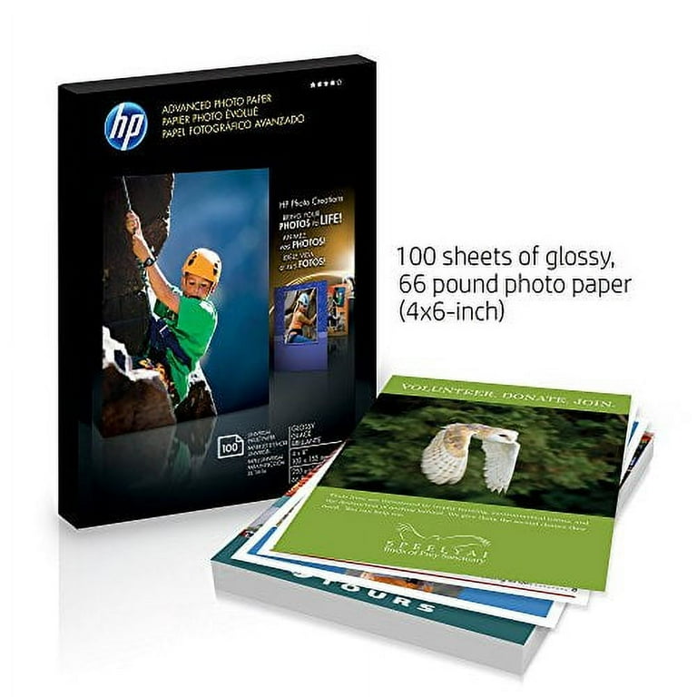 Advanced Photo Paper, 10.5 mil, 4 x 6, Glossy White, 100/Pack Advanced Photo Paper, 10.5 mil, 4 x 6, Glossy White, 100/Pack
