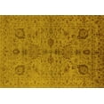 thumbnail image 1 of Ahgly Company Machine Washable Indoor Rectangle Oriental Yellow Industrial Area Rugs, 8' x 10', 1 of 4