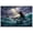 Unframe-style, variant on Whimsical Black Cat Riding Shark Canvas Wall Art, Ocean Adventure Decor with Telescope & Sailing Ship, Fantasy Animal Art Print for Home Decorations