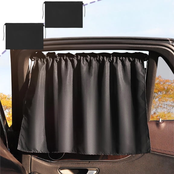 Car Side Window Sunshade Privacy Curtain Suction Cup Heat Insulation UV Block Shade for Auto SUV Truck