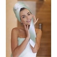 thumbnail image 7 of Sage Green Ombre Towel Set of 3, Soft Microfiber Bath Towels, Hand Towel, Washcloths, Sage Green White Gradient Modern Quick-Dry Absorbent Towels for Bathroom Kitchen Hotel Beach Gym Spa, 7 of 7