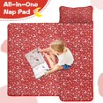 thumbnail image 4 of Red Christmas Deer and Snowflake Pattern Toddler Nap Mats for Kids Preschool,59"x22" Sleeping Mat Bag or Kids,Toddler Sleeping Bag,Toddler Nap Mat or Daycare, 4 of 6