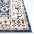 thumbnail image 5 of SAFAVIEH Bayside Sheryll Floral Polyester Machine Washable Area Rug, Blue/Gray, 6'7" x 6'7" Square, 5 of 13
