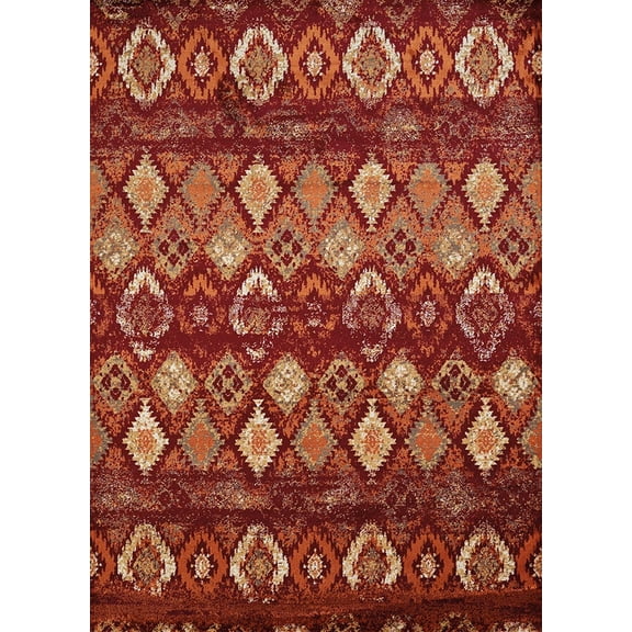 United Weavers Bridges Area Rug 3001-00536 San Paula Crimson 9' 10" x 13' 2" Rectangle